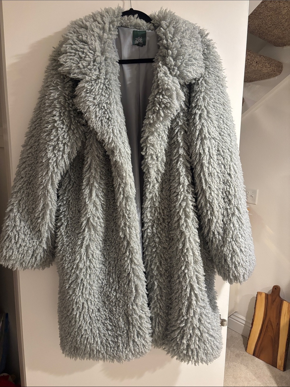 wild fable Light Gray Plush Teddy Coat